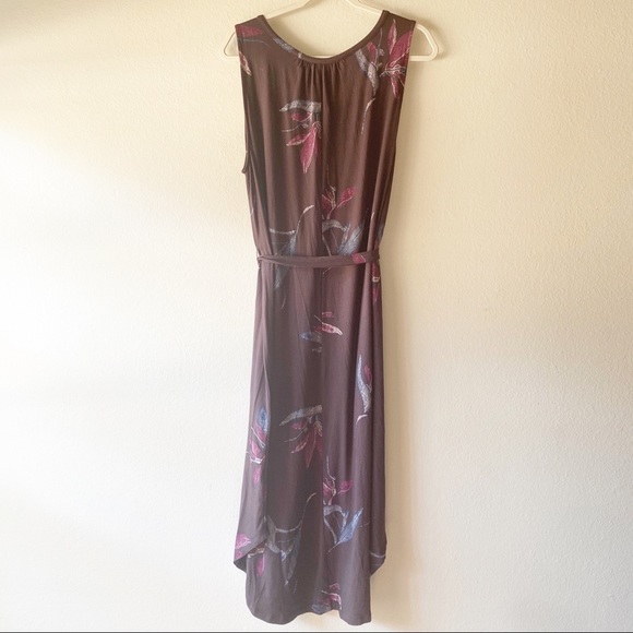 LUCKY BRAND Brown Floral Plus Size 1X Maxi Dress - Picture 8 of 9